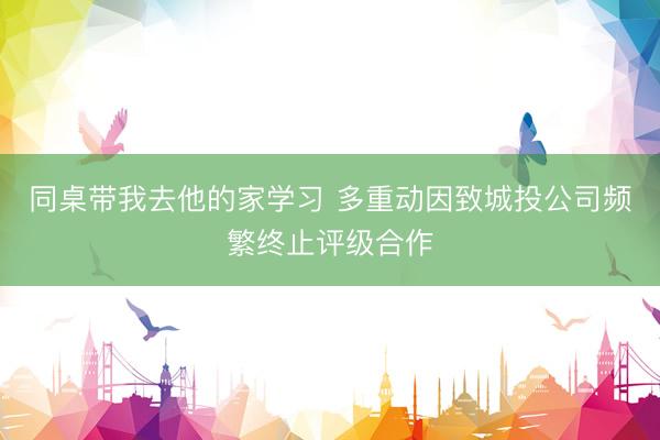 同桌带我去他的家学习 多重动因致城投公司频繁终止评级合作